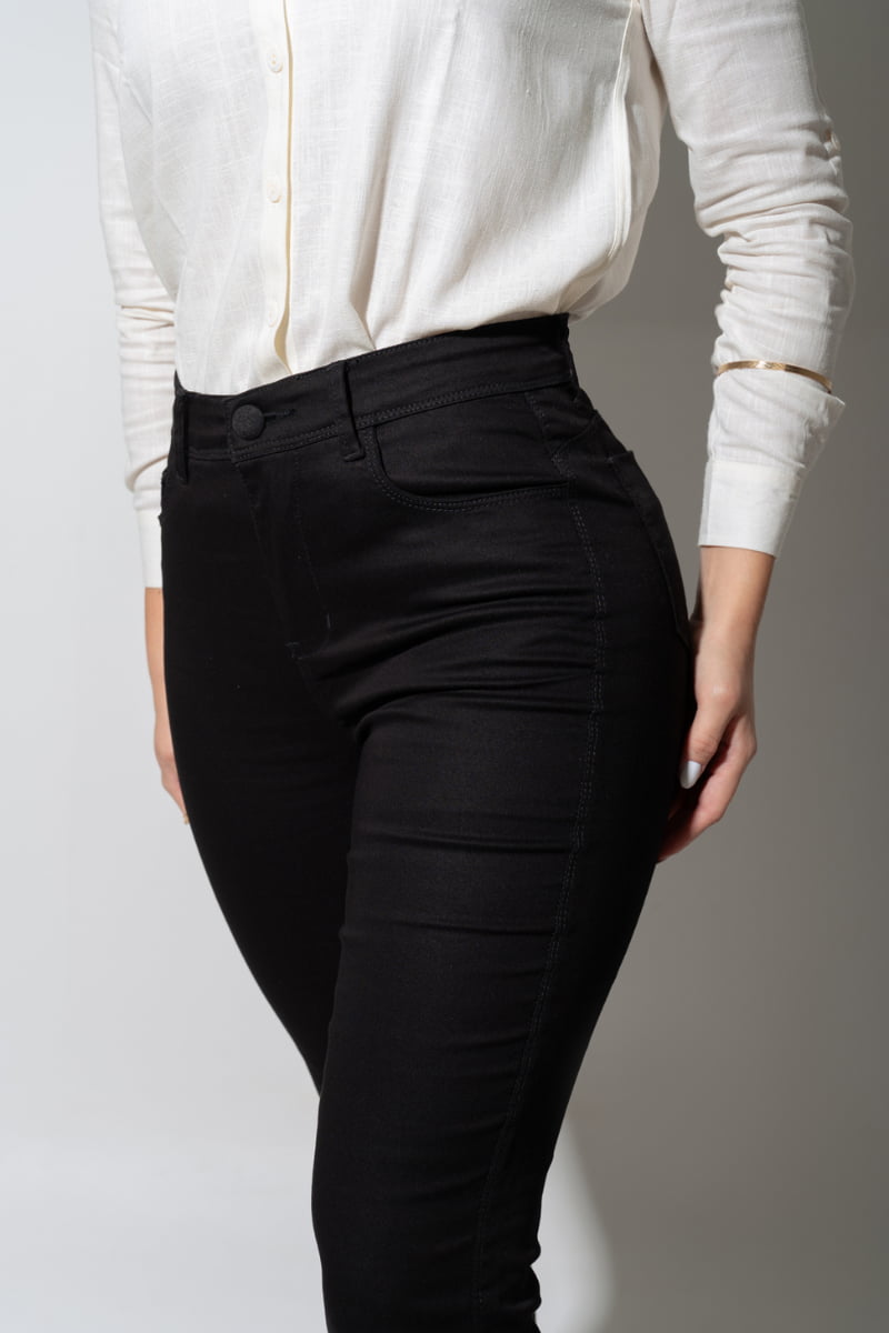 Black Shaping Flare Pants That Won't Fade