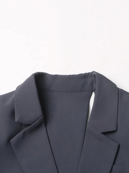 Bell Asymmetric Cutout Blazer